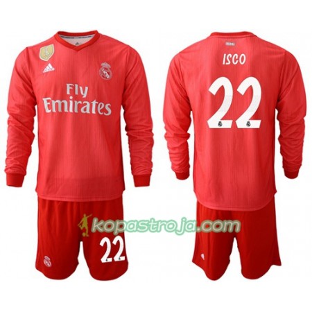 Billiga Fotbollströjor Real Madrid Isco 22 Barn Tredje tröja 2018/19 Långärmad